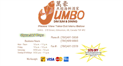 Desktop Screenshot of jumbodimsum.ca